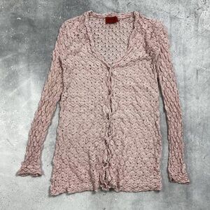 Missoni Pink Knit Cardigan